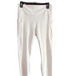 Pureluxe by Fabletics Women's Cream Leggings size large